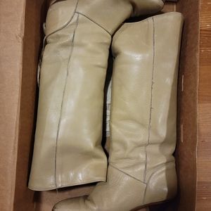 Frye Women's Heeled Boots in Tan Leather